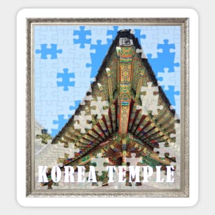 Korea temple Sticker
